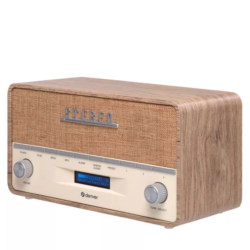 Rádio portátil Denver DAB-36LW sintonizador digital DAB+ 5W LCD