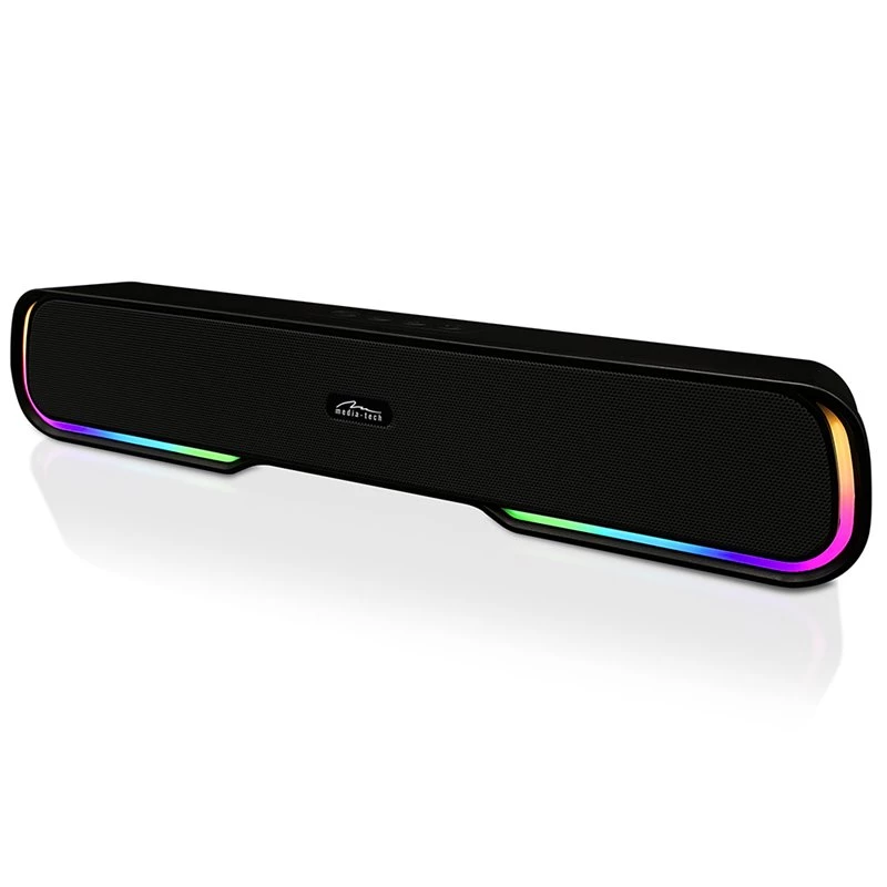 Altifalante MEDIA‑TECH Phantom MT3180 Soundbar 450W RMS, 80W alimentado por bateria, Bluetooth, com fios e sem fios, preto