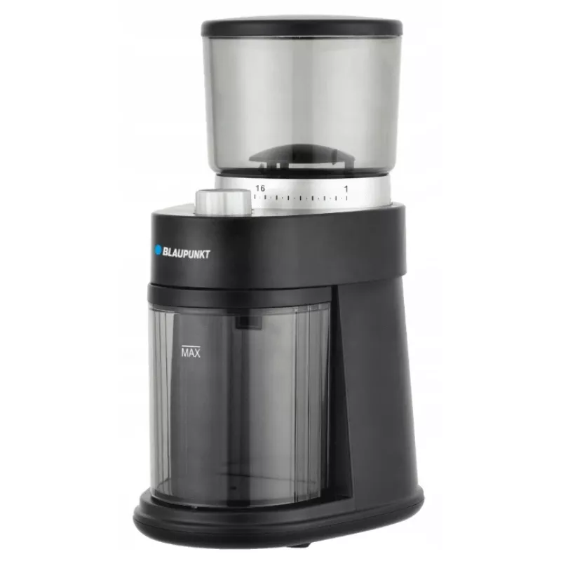 Moinho de café com moinho de impacto BLAUPUNKT FCM501 — 250 g de grãos, 180 g de café moído, 120 W, prateado