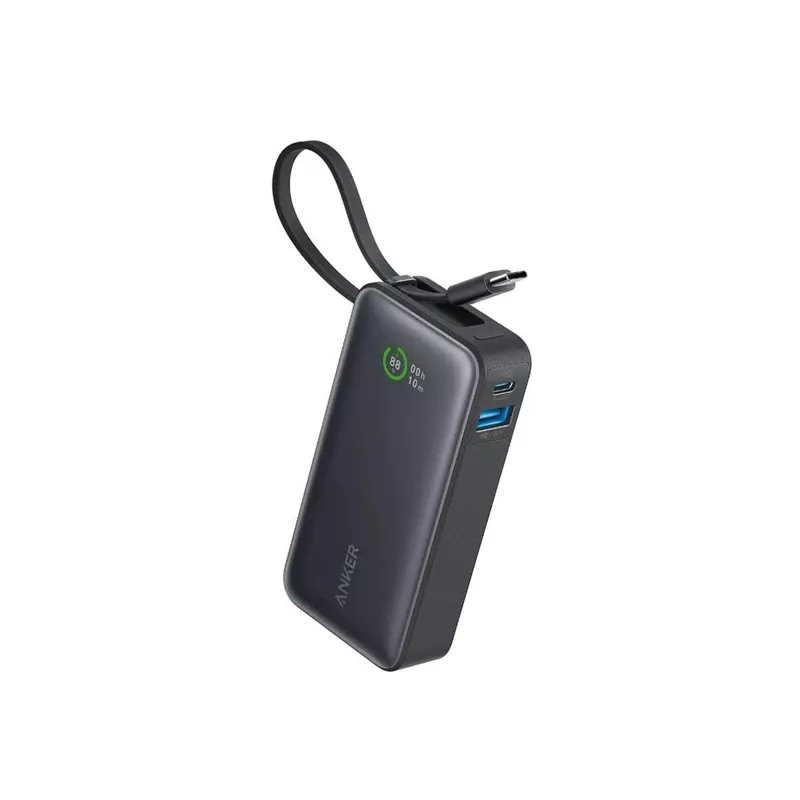 Powerbank 545 NANO 30W 10000mAh com cabo USB-C integrado, preto
