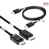 Club 3D CAC-1091 cabo DisplayPort 2.1, certificado VESA DP80, bidirecional, 4K120Hz / 8K60Hz / 10K30Hz, macho/macho, 1,2 m