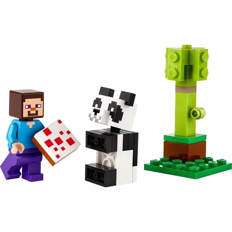 LEGO Minecraft Steve e Panda Bebé 30672 Saco de plástico