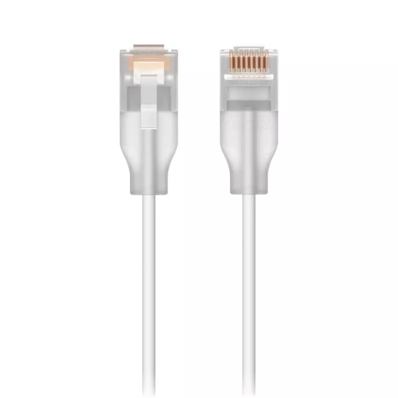 Cabo de rede Ubiquiti UACC-Cable-Patch-EL-0.15M-W Translucent, branco Cat6