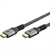 Goobay Plus Cabo HDMI High-Speed com Ethernet, 4K @ 60Hz (cinzento, 10 metros)