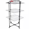 Estendal de parede VILEDA Mixer 3 Ultimate — aço, 30 m de área de secagem, dobrável, rodas, 131×93×71 cm