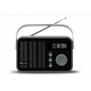 Rádio Eltra Modelo 261 com sintonização digital PLL, preto