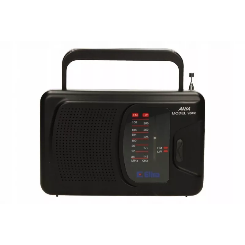 Rádio alimentação por rede e pilhas FM, LW Eltra Ania