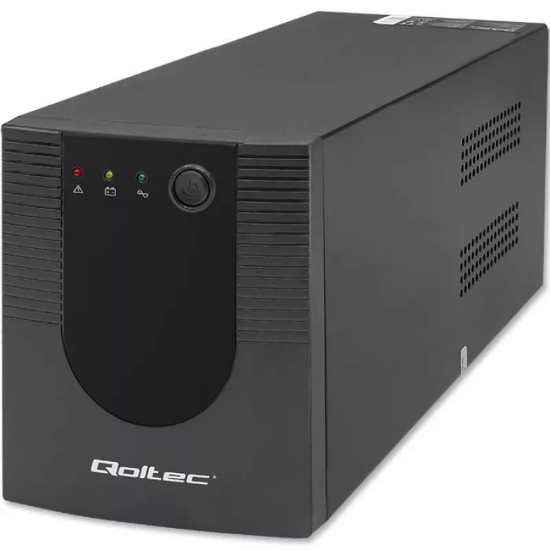 Qoltec Monolith 53775 UPS Line-Interactive, 1200 VA (1,2 kVA) / 720 W, AVR, 4 tomadas AC, preto