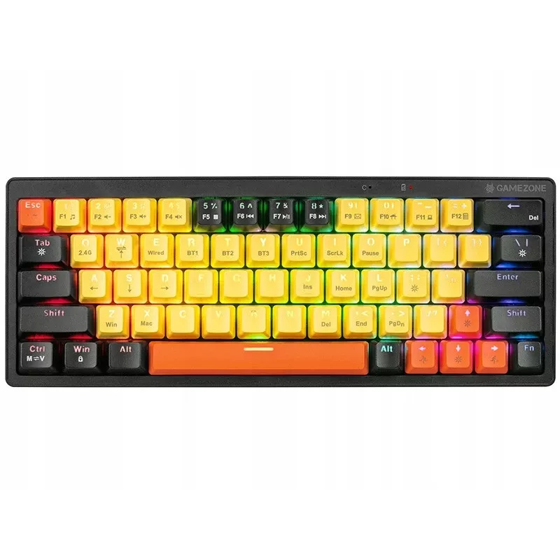 Teclado mecânico Tracer Gamezone EVO2 Hot Swap 63 (amarelo)