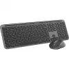 Logitech MK950 Signature slim teclado rato incluídos escritório RF Wireless + Bluetooth QWERTY US International grafite