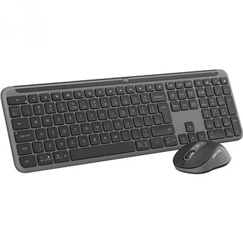 Logitech MK950 Signature slim teclado rato incluídos escritório RF Wireless + Bluetooth QWERTY US International grafite