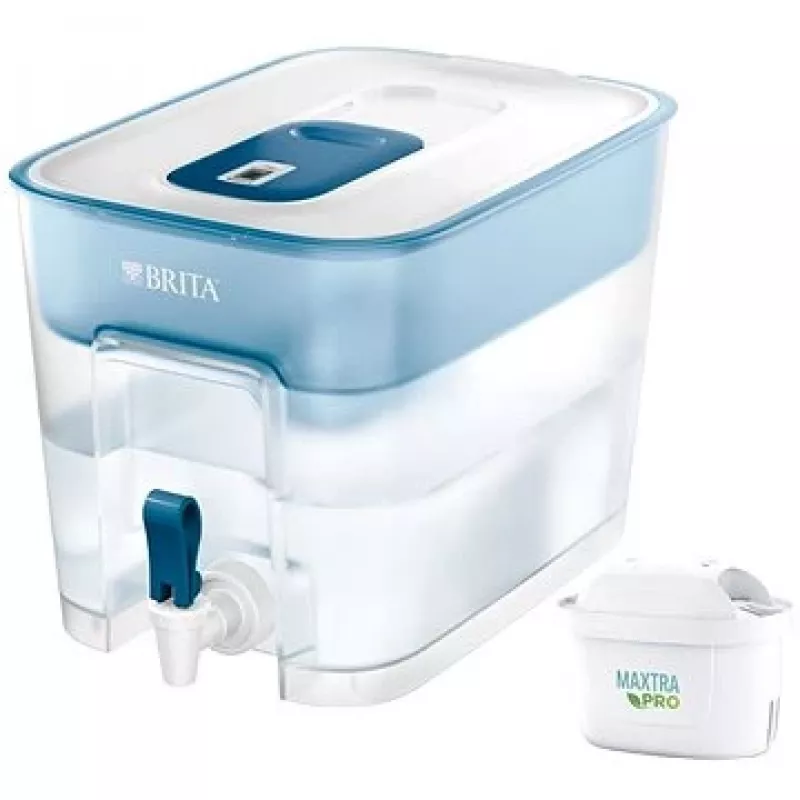 BRITA Flow 1052805 dispensador com filtro de água com cartucho MAXTRA PRO Pure Performance, 8,2 l (5,2 l filtrados), azul