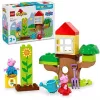 Lego 10431 Duplo Peppa Pig conjunto de brincar jardim e casa na árvore
