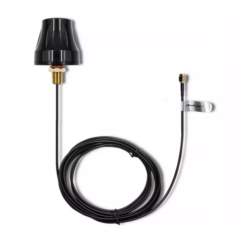 Antena 4G-LTE omnidirecional QOLTEC 57037, dupla polarização, ganho 5 dBi