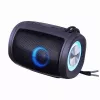 DEFENDER Enjoy S200 65200 coluna Bluetooth portátil, TWS, 5 W, luz LED, FM, microSD, bateria de 10 h, preta
