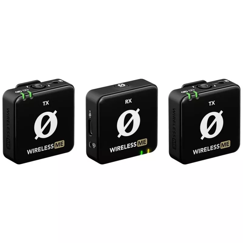 RØDE Wireless ME Dual - sistema de microfone sem fios compacto com dois emissores para gravações em dois canais