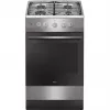 Fogão Amica, 57GGH4.23ZPF Xx, gás, extrudado, aço inoxidável, 50 cm