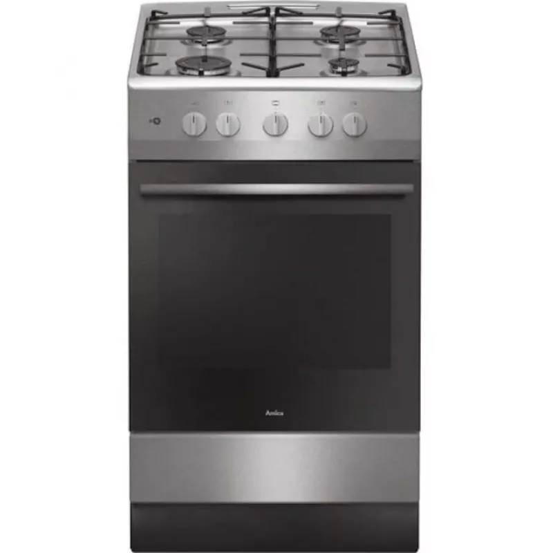 Fogão Amica, 57GGH4.23ZPF Xx, gás, extrudado, aço inoxidável, 50 cm