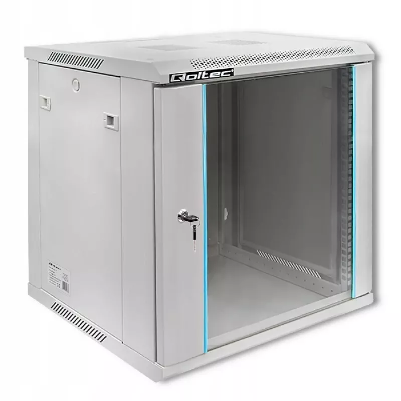 Armário rack QOLTEC 19 polegadas 12U modelo 54485 — caixa de rede/servidor