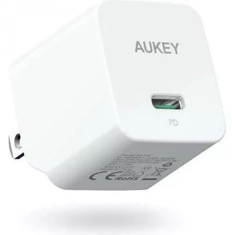 Mini carregador de parede PA-Y20S branco 1xUSB-C 20W PD Power Delivery