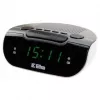 Rádio com relógio/alarme LED, Eltra, 127x53x98 mm, cinzento/branco