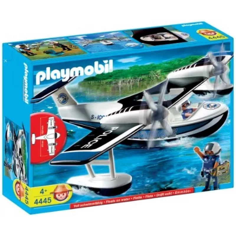 Conjunto de figuras City Action 4445 Hidroavião da Polícia