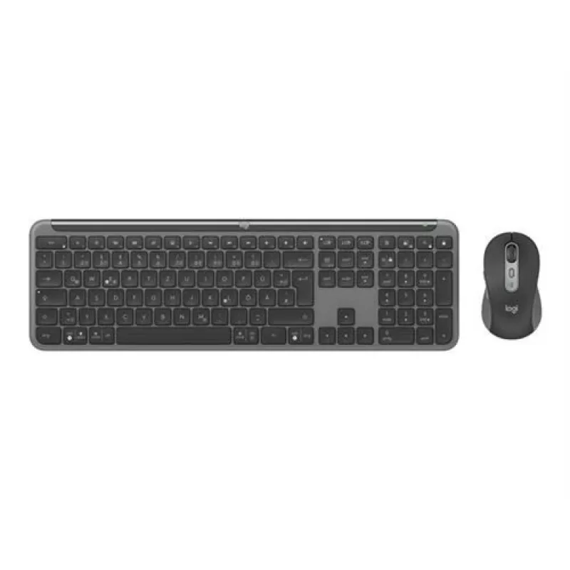 Logitech 920-012483 teclado rato incluído Office RF Wireless + Bluetooth QWERTZ alemão Graphite