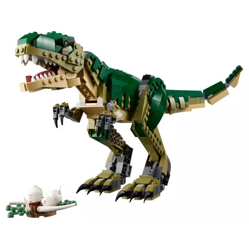Brinquedo de construção LEGO Creator 3-em-1 T.Rex Conjunto de construção, 626 peças, 150 mm de altura, idade 9+