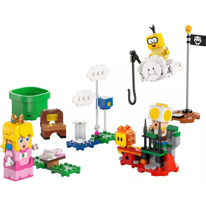 Brinquedo de construção LEGO 71441 Super Mario figura interativa LEGO Peach, compatível com o sistema LEGO