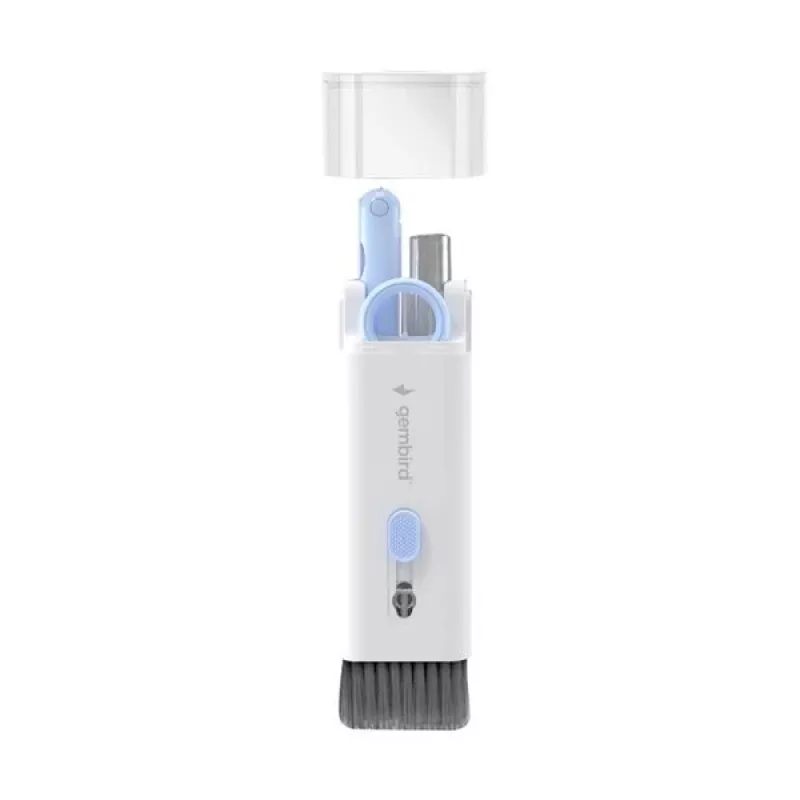 Gembird kit de limpeza universal portátil 7 em 1 - branco