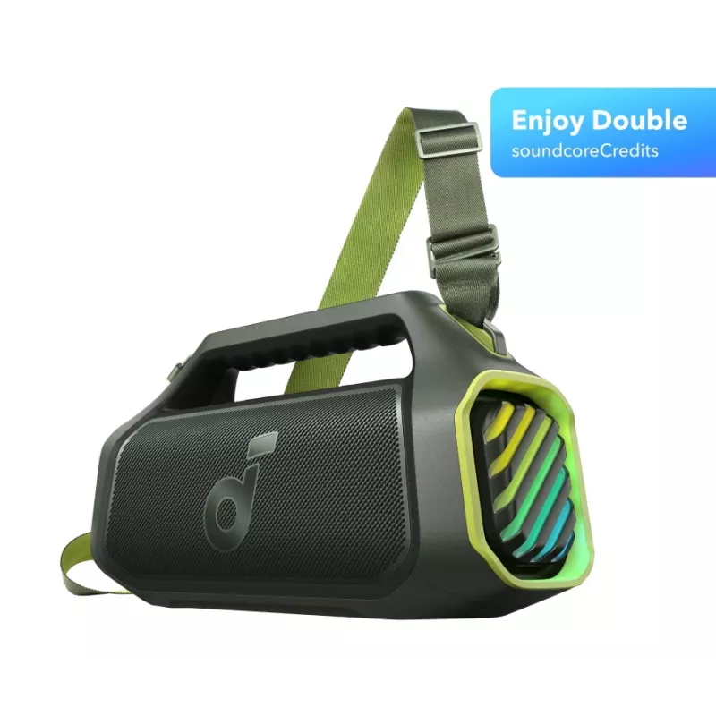 Boom 2 Plus | Coluna Bluetooth potente com graves para exterior verde aventura