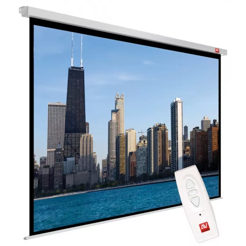 Avtek Video Electric 300P 1EVE54 ecrã de projeção motorizado, 4:3, área visível 290 x 217,5 cm, montagem em teto/parede, branco mate