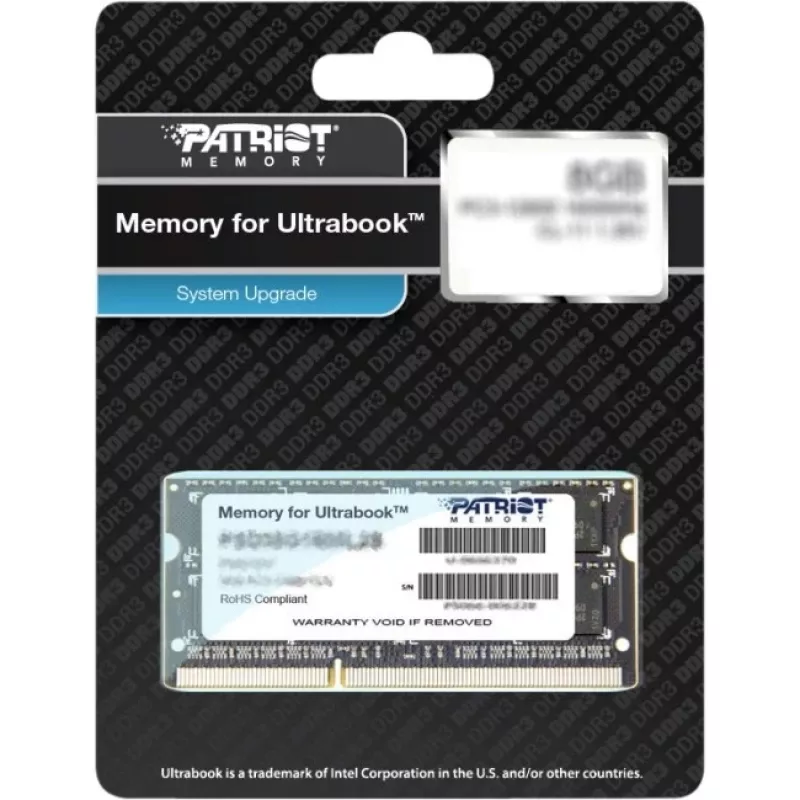 Patriot Signature Ultrabook PSD38G1600L2S memória RAM DDR3 SO-DIMM de 8 GB, 1600 MHz (PC3-12800), CL11