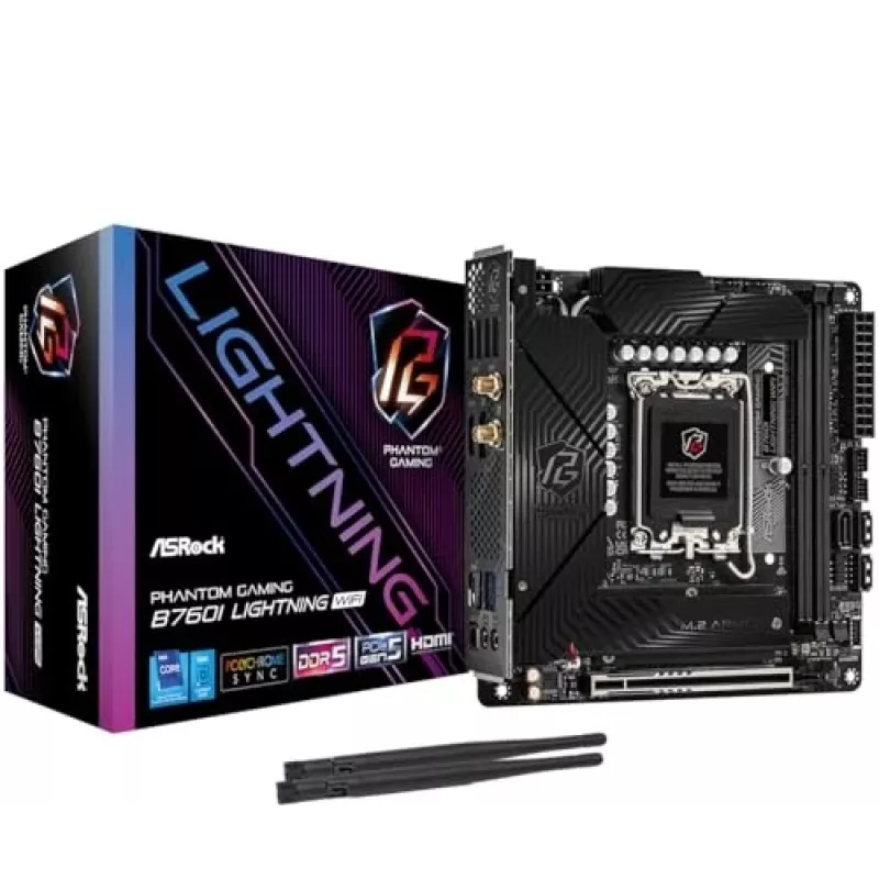 ASRock B760I Lightning WiFi DDR5 Mini-ITX LGA1700 Placa-mãe