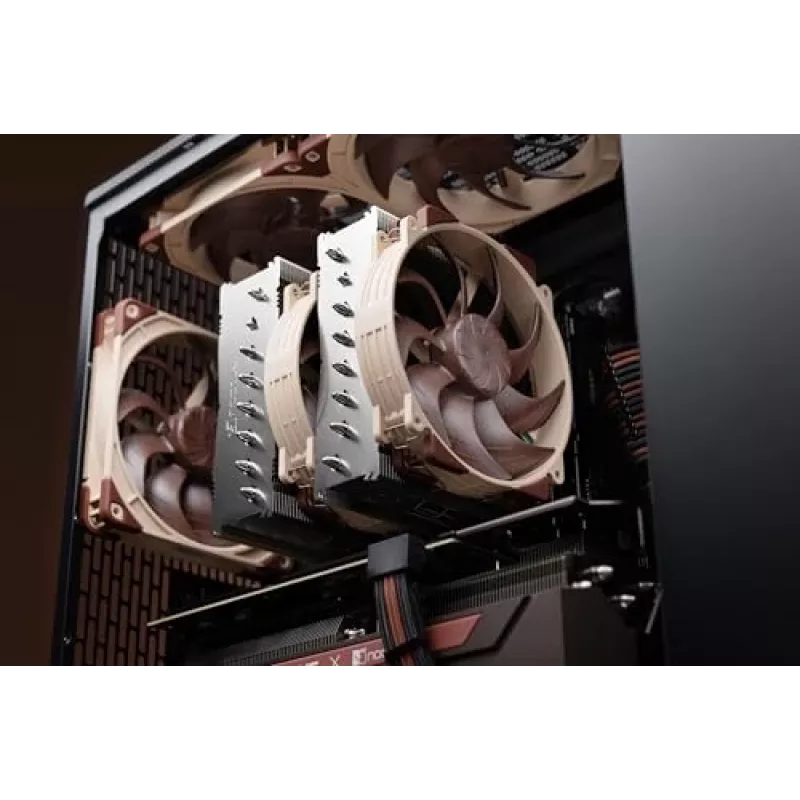 Noctua NH-D15 G2 HBC cooler de ar para CPU de torre dupla, 2× ventoinhas PWM de 140 mm, 1250–1500 RPM, base de cobre e heatpipes com alhetas de alumínio, AM5/AM4/LGA1851/LGA1700