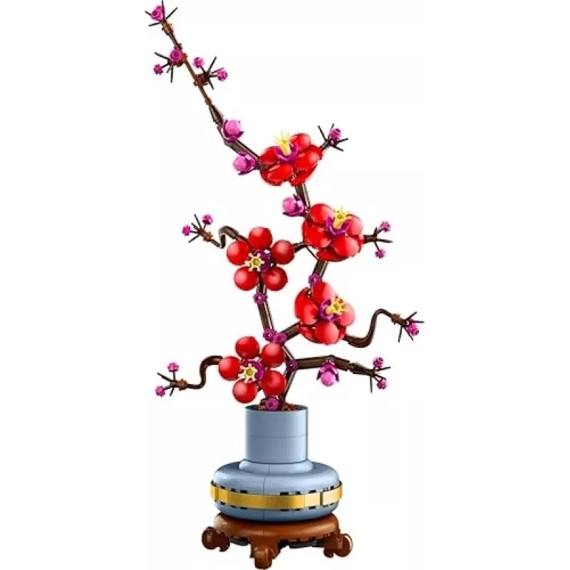 LEGO Icons conjunto de decoração de flores de ameixeira 10369, multicolor