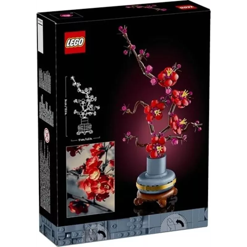 LEGO Icons conjunto de decoração de flores de ameixeira 10369, multicolor