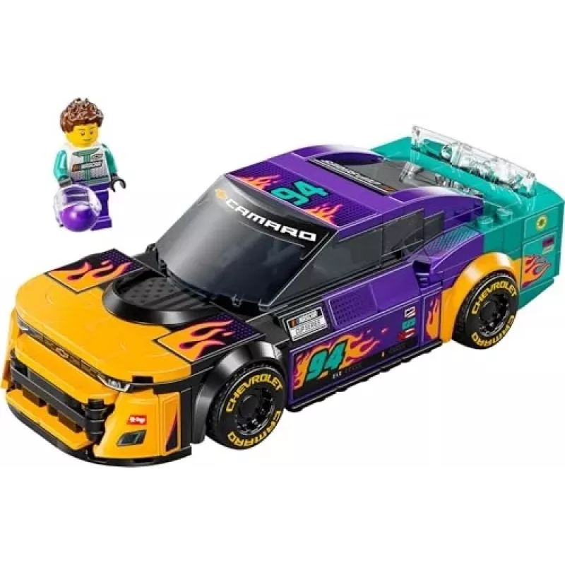 Brinquedo de construção LEGO Speed Champions 76935 NASCAR Next Gen Chevrolet Camaro ZL1, 328 peças, 1 minifigura, idade 9+