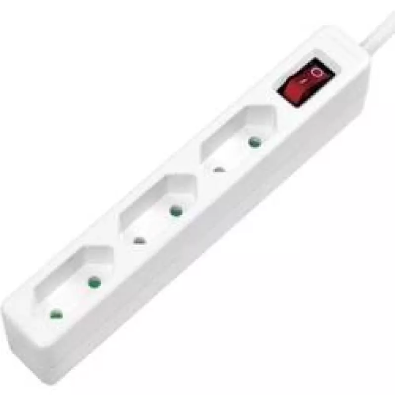 Extensão de energia LogiLink LPS230 1,5 m 3 tomadas AC interior branco