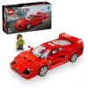 LEGO Speed Champions Ferrari F40 Supercarro – carro de brinquedo de construção para meninos e meninas a partir dos 9 anos com minifigura de condutor, decoração de quarto de criança