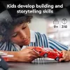 LEGO Speed Champions Ferrari F40 Supercarro – carro de brinquedo de construção para meninos e meninas a partir dos 9 anos com minifigura de condutor, decoração de quarto de criança