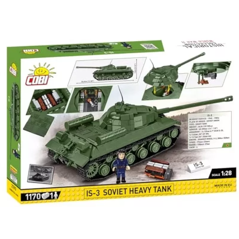 COBI Historical Collection WWII Is-3 carro de combate pesado soviético