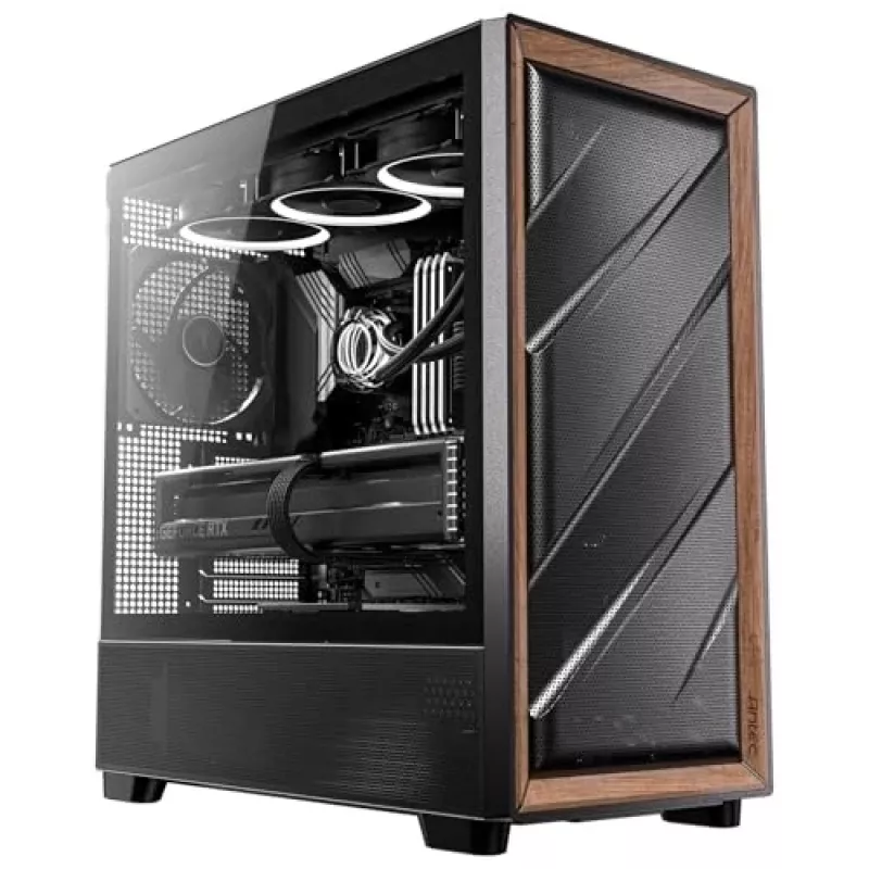 Antec 0-761345-10133-2 Caixa de computador Midi Tower preto madeira