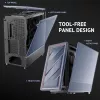Antec 0-761345-10133-2 Caixa de computador Midi Tower preto madeira