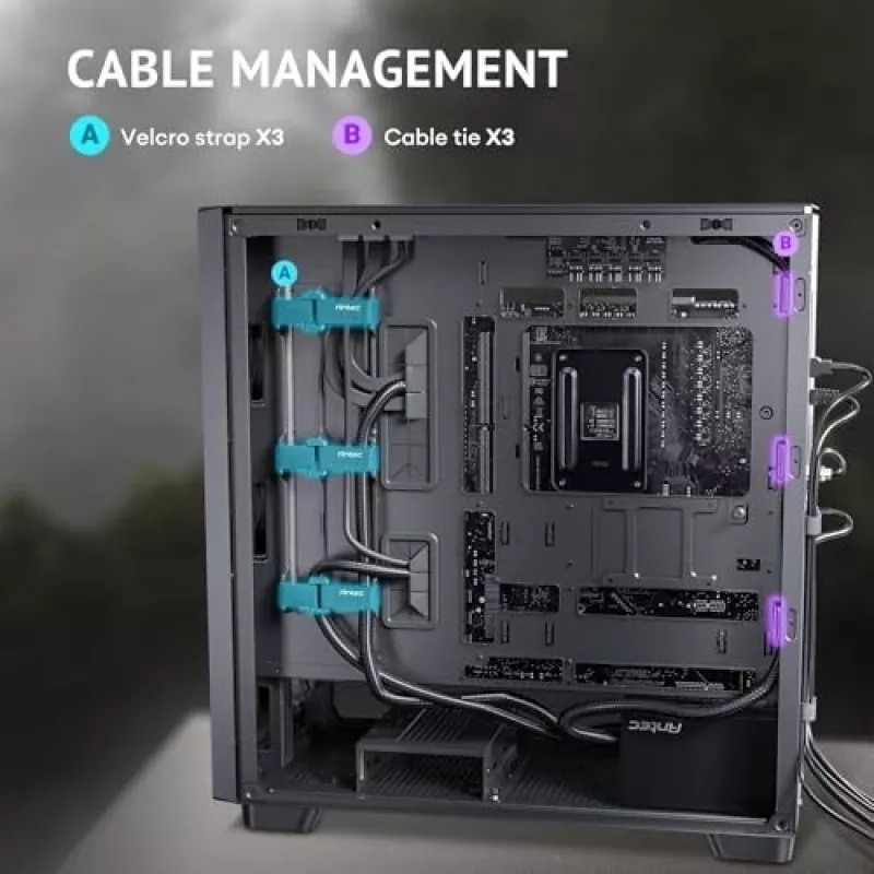 Antec 0-761345-10133-2 Caixa de computador Midi Tower preto madeira