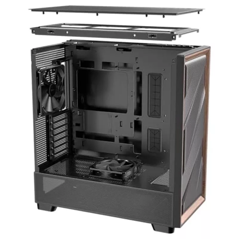 Antec 0-761345-10133-2 Caixa de computador Midi Tower preto madeira
