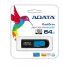 ADATA 64GB DashDrive UV128 Pen USB Type-A 3.2 Gen 1 (3.1 Gen 1) Preto, Azul