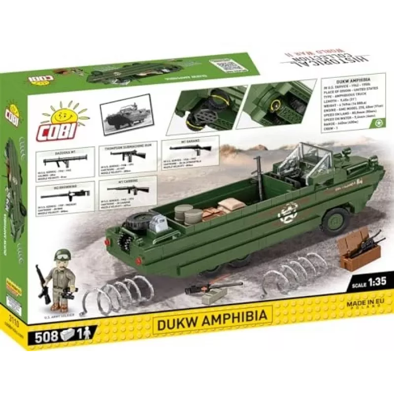 Cobi Historical Collection WWII DUKW Amphibia, multicolor