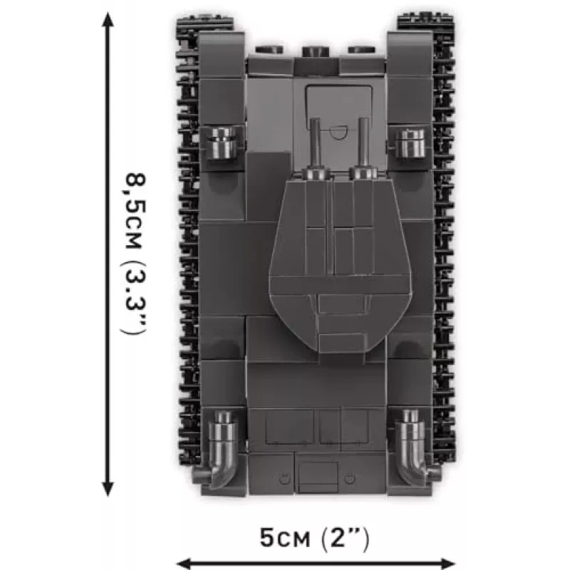 Conjunto de construção COBI Renault R35 Valentine IX Panzer I 595 peças