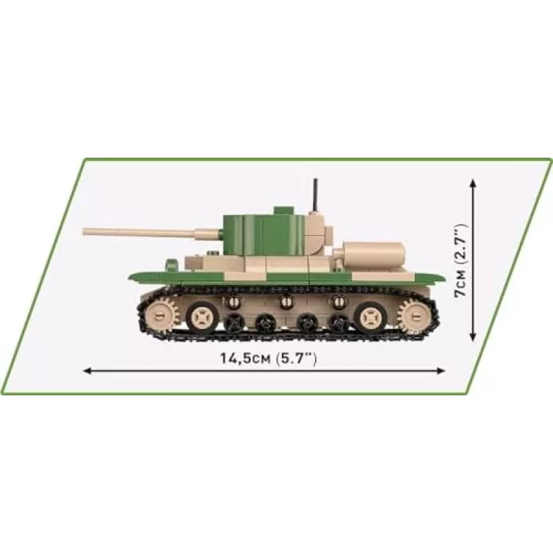 Conjunto de construção COBI Renault R35 Valentine IX Panzer I 595 peças